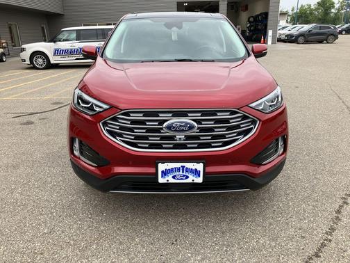 Red 2024 Ford Edge Titanium
