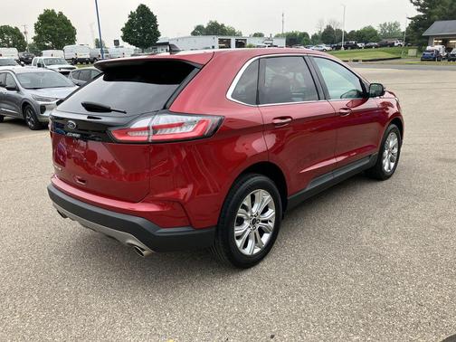 Red 2024 Ford Edge Titanium