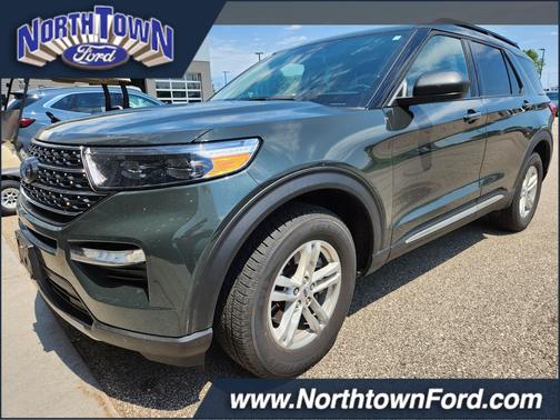 Forged Green Metallic 2023 Ford Explorer XLT