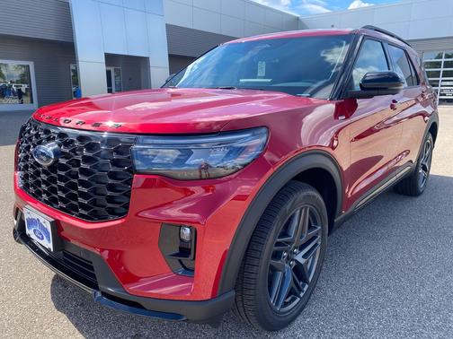 Rapid Red Metallic Tinted Clearcoat 2026 Ford Explorer ST-Line