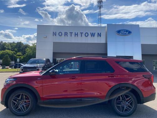 Rapid Red Metallic Tinted Clearcoat 2026 Ford Explorer ST-Line