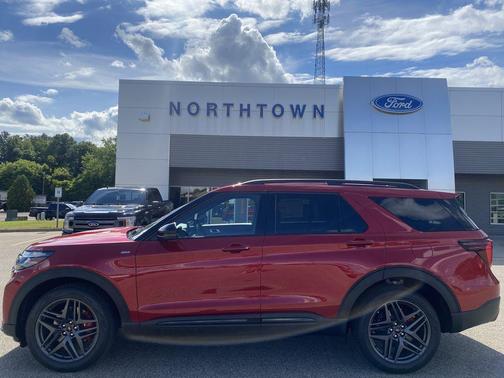 Rapid Red Metallic Tinted Clearcoat 2026 Ford Explorer ST-Line