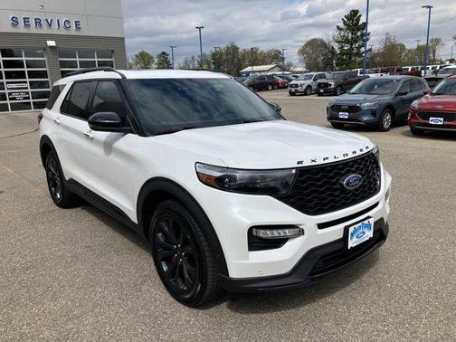 Star White Metallic Tri-Coat 2020 Ford Explorer ST