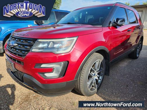 Ruby Red 2017 Ford Explorer sport