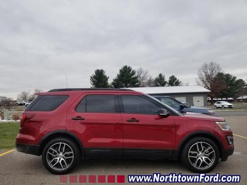 Ruby Red 2017 Ford Explorer sport