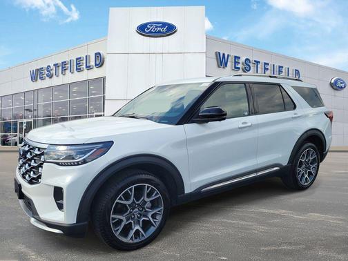White Metallic 2025 Ford Explorer Platinum