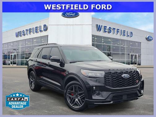 Agate Black Metallic 2025 Ford Explorer ST