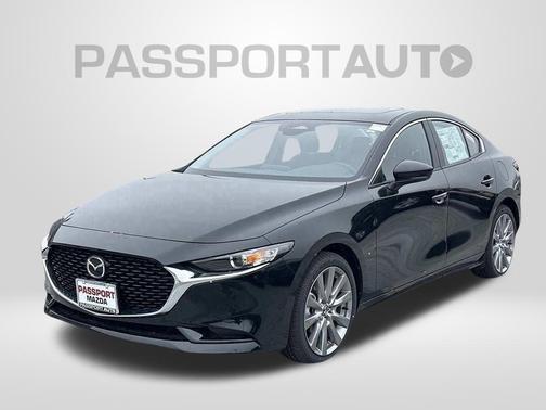 Jet Black Mica 2026 Mazda Mazda3 FWD w/Preferred Package