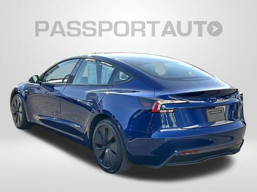 Blue 2025 Tesla Model 3 Long Range