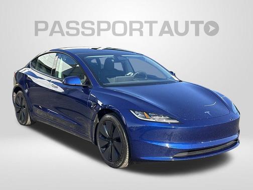 Blue 2025 Tesla Model 3 Long Range