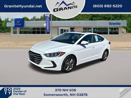 Quartz White Pearl 2018 Hyundai ELANTRA Value Edition