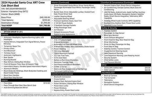 Hampton Gray 2024 Hyundai SANTA CRUZ 2.5T XRT
