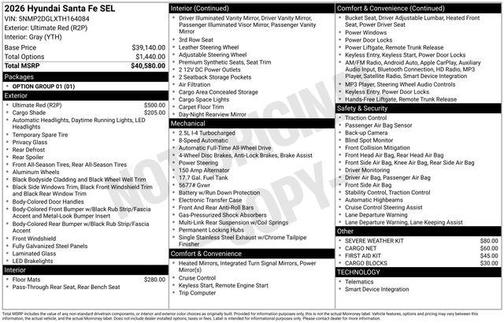 2026 Hyundai SANTA FE SEL