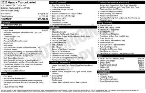 2026 Hyundai TUCSON Limited
