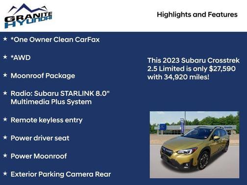2023 Subaru Crosstrek Limited
