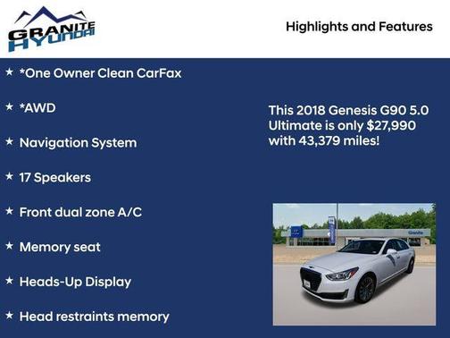 2018 Genesis G90 5.0 Ultimate