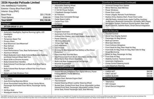 2026 Hyundai PALISADE Limited
