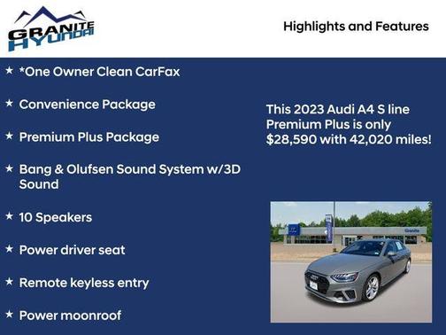 2023 Audi A4 45 S line Premium Plus