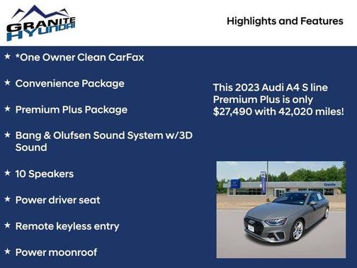 2023 Audi A4 45 S line Premium Plus