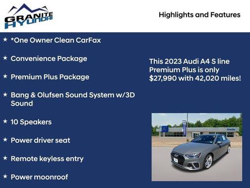 2023 Audi A4 45 S line Premium Plus