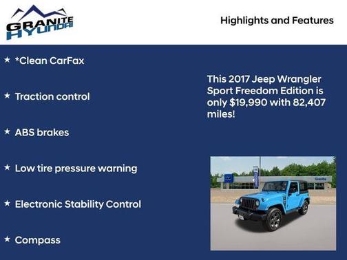 2017 Jeep Wrangler Sport