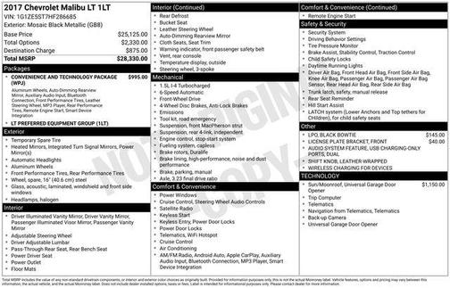 2017 Chevrolet Malibu 1LT