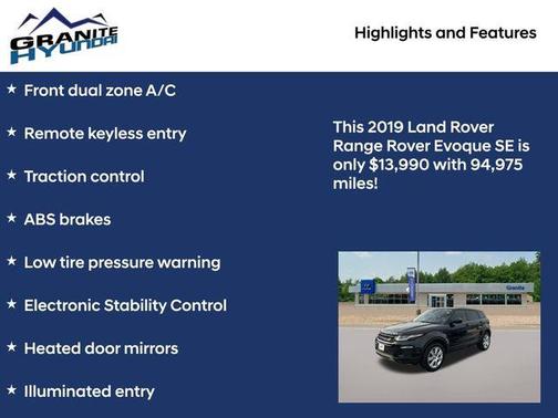 2019 Land Rover Range Rover Evoque SE Premium