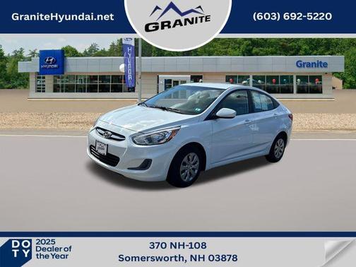Century White 2017 Hyundai Accent SE