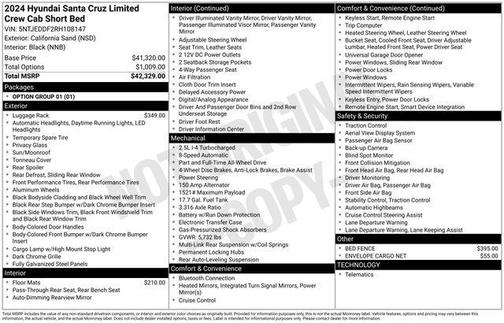 2024 Hyundai SANTA CRUZ 2.5T Limited