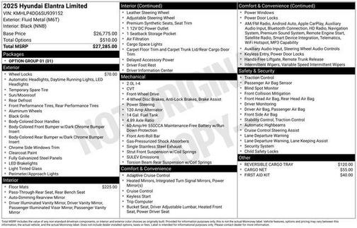 2025 Hyundai ELANTRA Limited