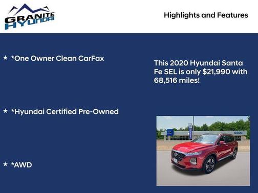 2020 Hyundai SANTA FE 2.0T SEL
