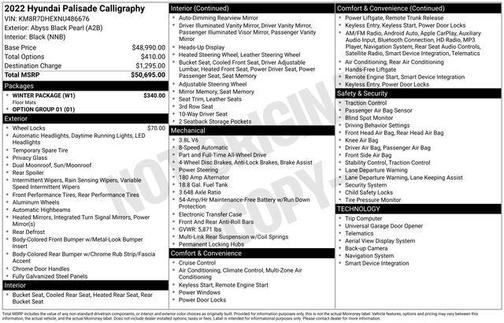 2022 Hyundai PALISADE Calligraphy