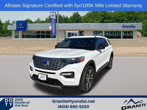 White 2020 Ford Explorer Platinum