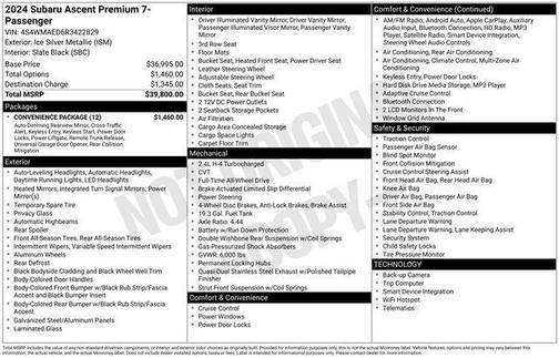 2024 Subaru Ascent Premium
