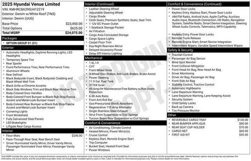 2025 Hyundai VENUE Limited