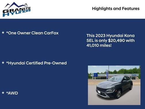 2023 Hyundai KONA SEL