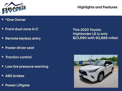 2020 Toyota Highlander LE