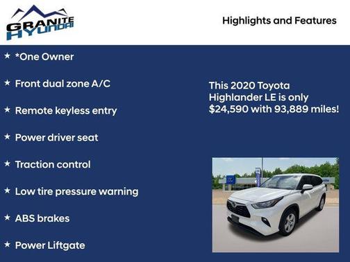 2020 Toyota Highlander LE