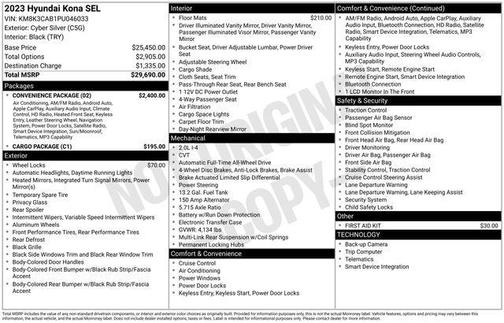 2023 Hyundai KONA SEL