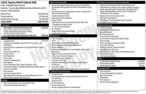 2022 Toyota RAV4 Hybrid XSE