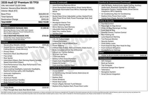 2020 Audi Q7 55 Premium