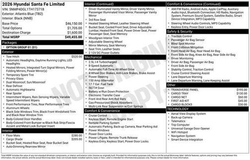 2026 Hyundai SANTA FE Limited