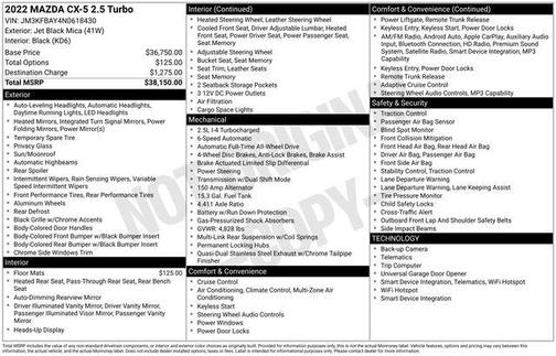 2022 Mazda CX-5 2.5 Turbo