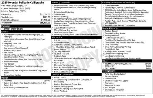 2025 Hyundai PALISADE Calligraphy
