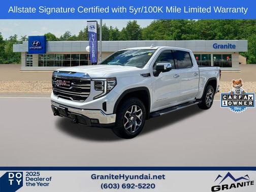 White Frost Tri-Coat 2023 GMC Sierra 1500 SLT