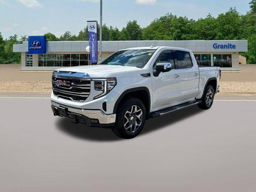 White Frost Tri-Coat 2023 GMC Sierra 1500 SLT
