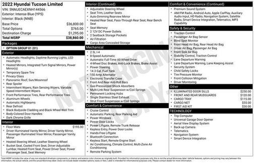 2022 Hyundai TUCSON Limited