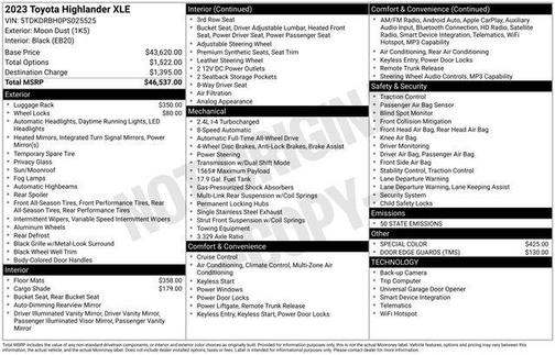 2023 Toyota Highlander XLE