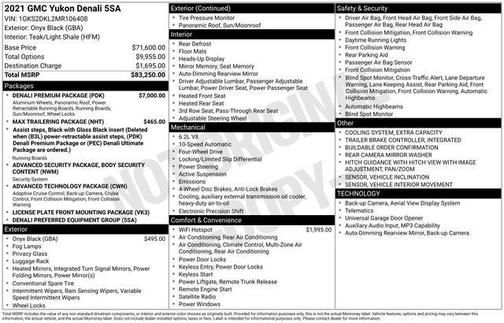 2021 GMC Yukon Denali