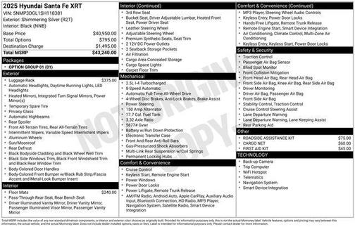 2025 Hyundai SANTA FE XRT